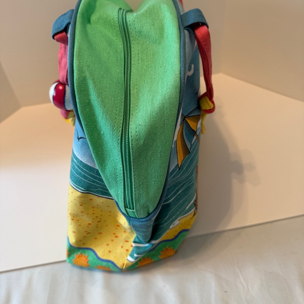 Crazy Bags Beach Zippered Tote NWT Tropical Medium - Picture 4 of 7